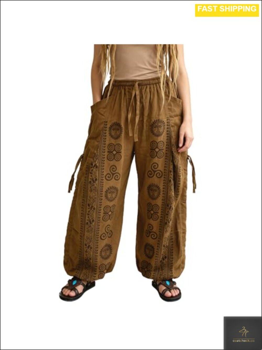 Handmade Unisex Baggy Yoga Lounge Harem Pants Adjustable One Size